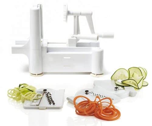 spiralizer with 3 blade attachments