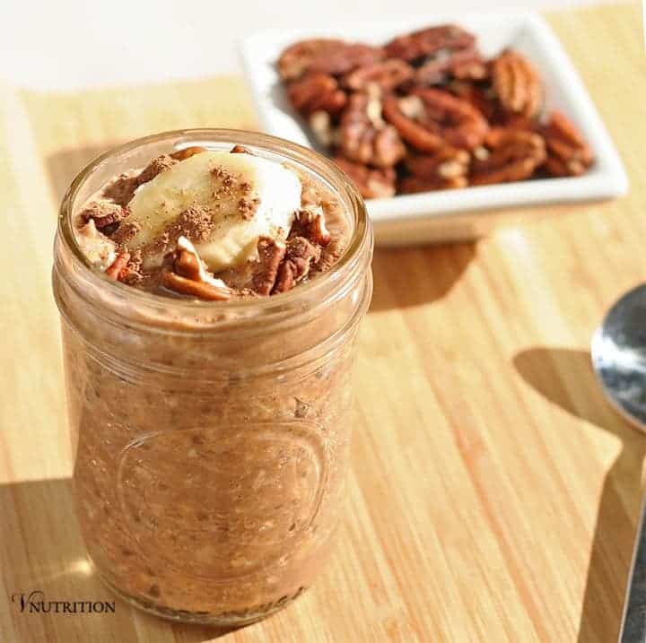 Peanut Butter and Chocolate Overnight Oats 