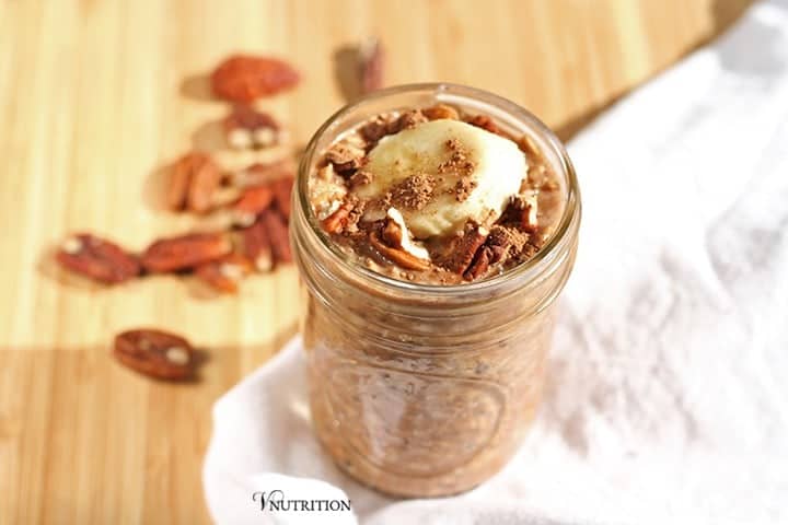 Chocolate Peanut Butter Overnight Oats