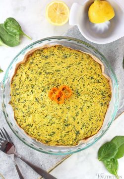 quiche spinach artichoke artichokes vnutritionandwellness