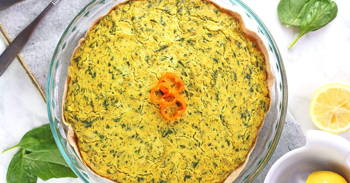 Spinach and Artichoke Quiche