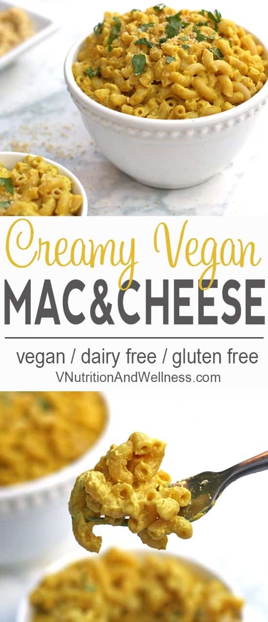 Creamy Vegan Mac and Cheese | You won't miss the dairy in this Vegan Macaroni and Cheese! vegan macaroni and cheese recipe, vegan recipe