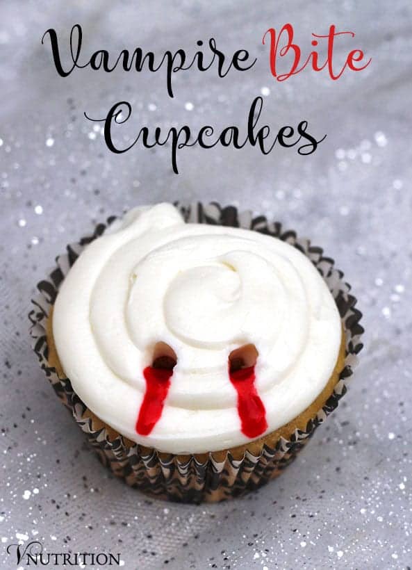 Vampire Bite Cupcakes