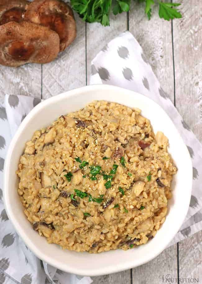 Vegan Mushroom Risotto