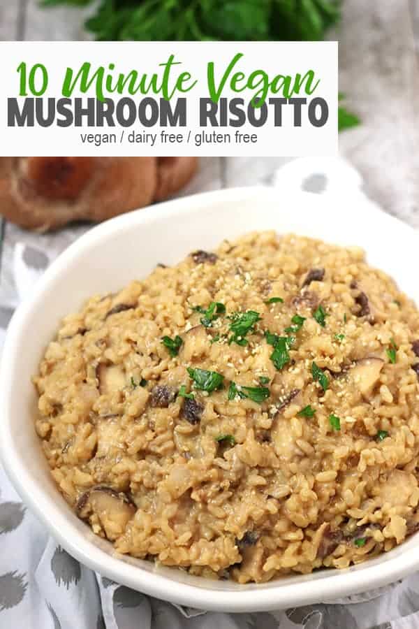 Vegan Mushroom Risotto