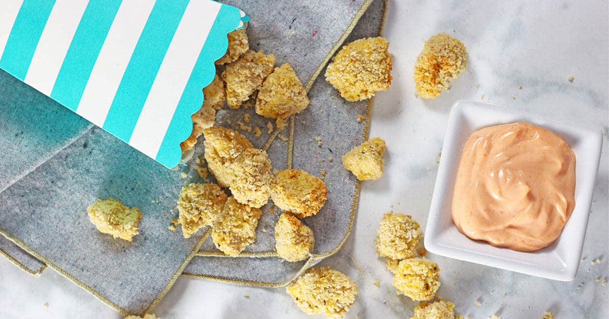 Crispy Popcorn Tofu Nuggets | V Nutrition