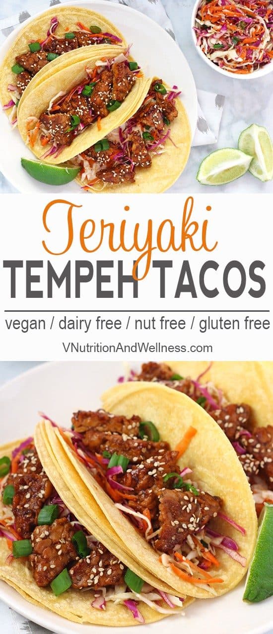 Teriyaki Tempeh Tacos Teriyaki Tempeh Tacos | Looking for a different take on tacos? These Teriyaki Tempeh Tacos are a loaded with protein and combine both sweet and savory to make a delicious and easy meal. vegan tacos, gluten-free tacos, vegan taco recipe
