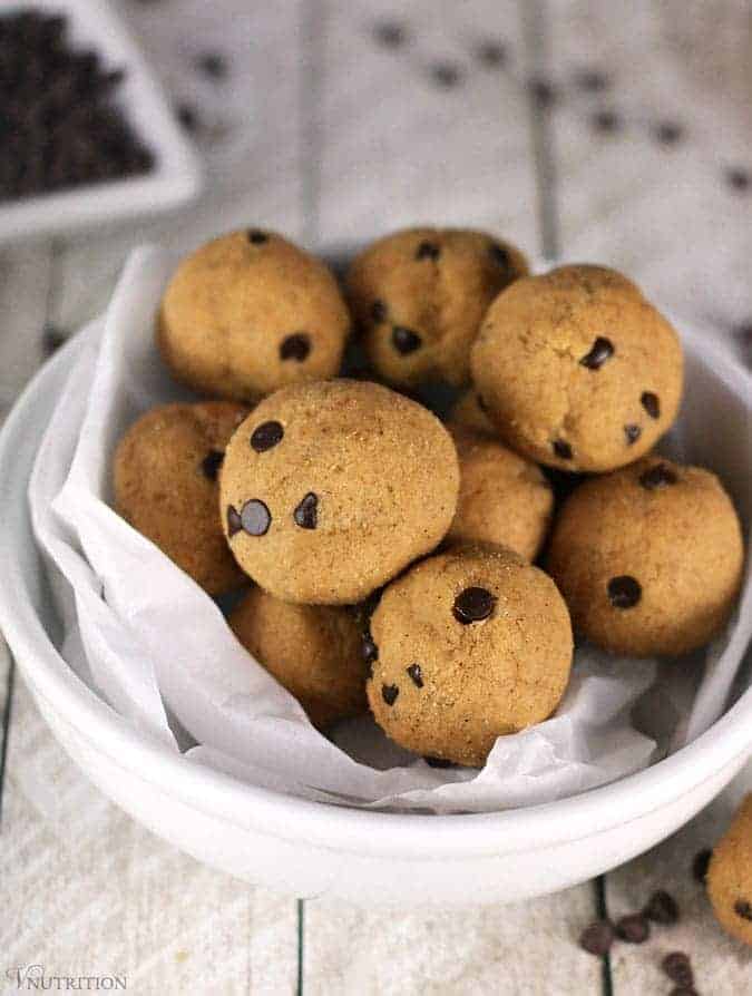  Vegan Cookie Dough Protein Balls