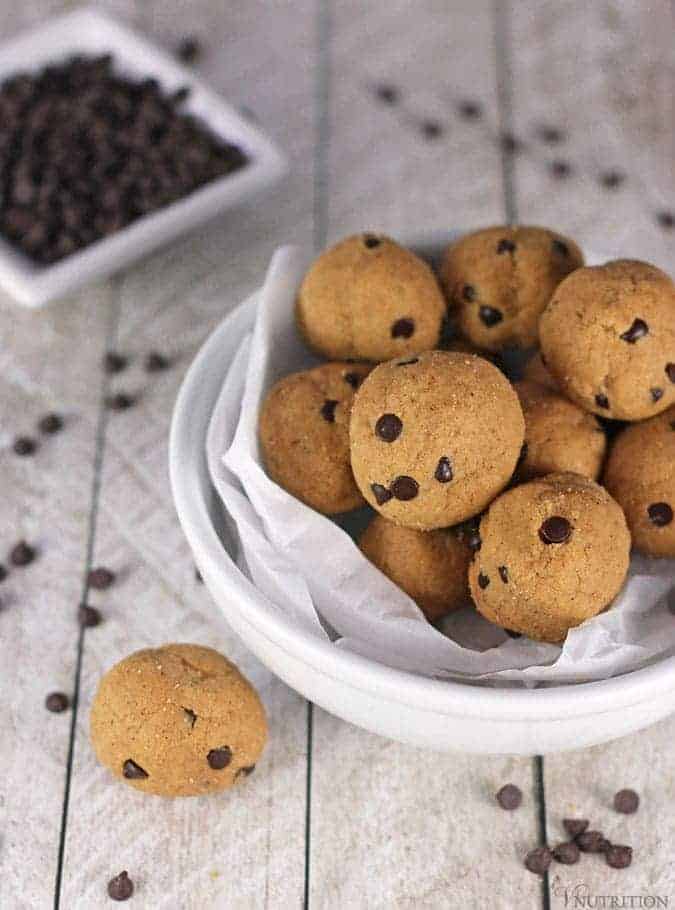  Vegan Cookie Dough Protein Balls 