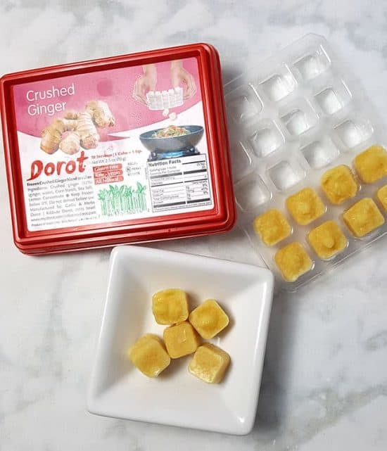 Dorot Ginger cube closeup and packaging