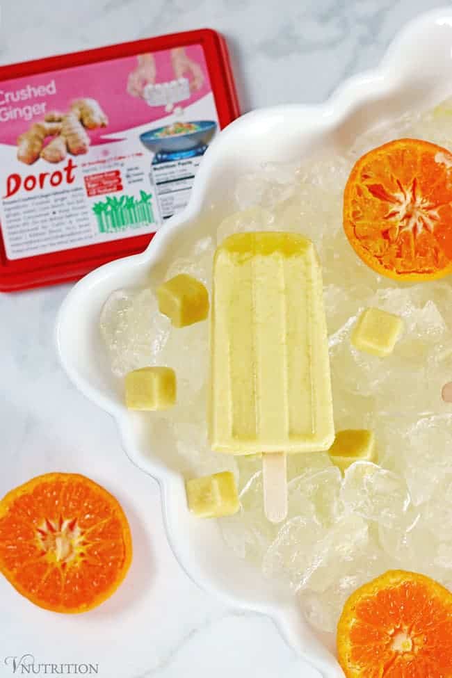 Ginger Orange Creamsicle Pops