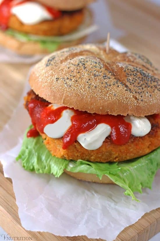 Sriracha Veggie Burgers