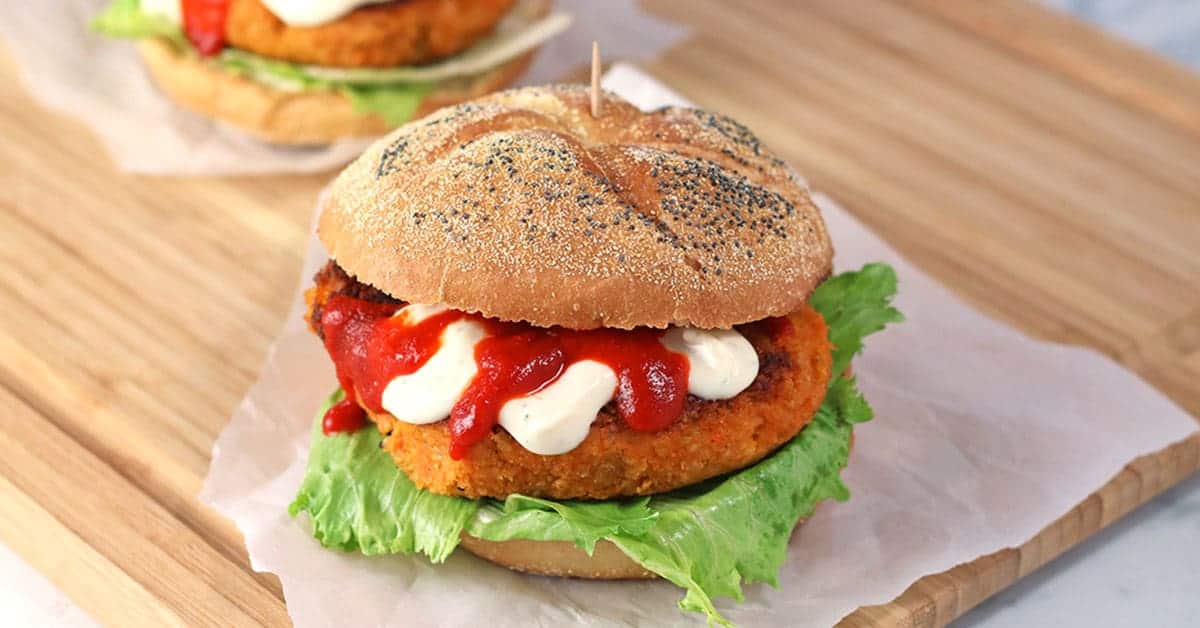 Sriracha Veggie Burgers