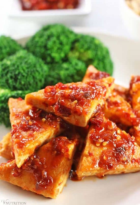 Tofu in Chili Garlic Sauce Vegan Spicy Chili Garlic Tofu Recipe