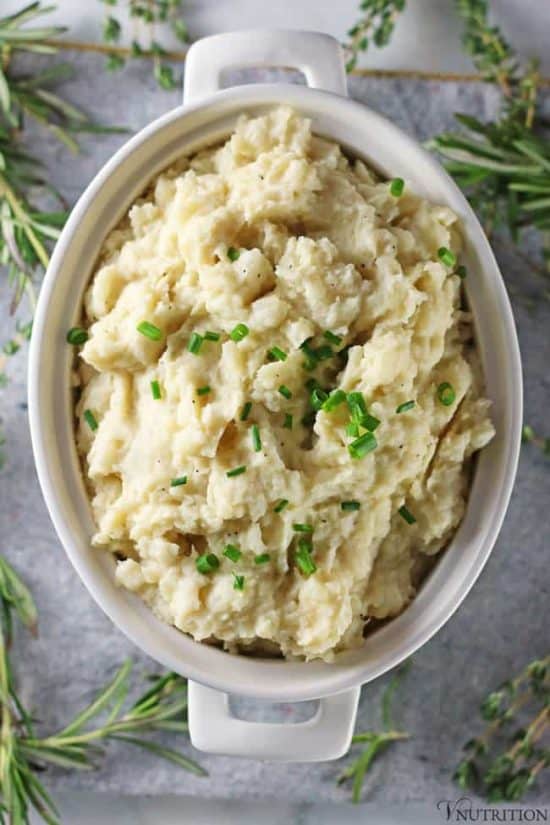 Healthy Vegan Cauliflower Mashed Potatoes Dairy Free Healthy Vegan Cauliflower Mashed Potatoes Dairy Free