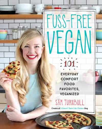 Fuss-free vegan book cover