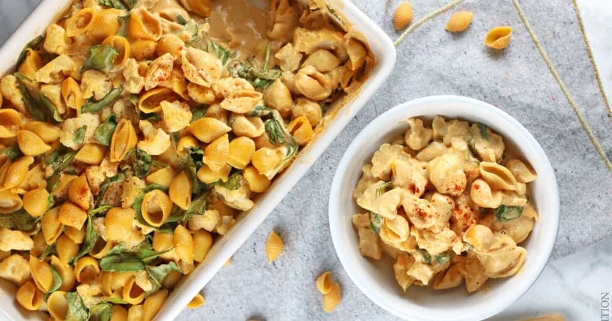 Creamy Vegan Buffalo Mac & Cheese - V Nutrition and Wellness