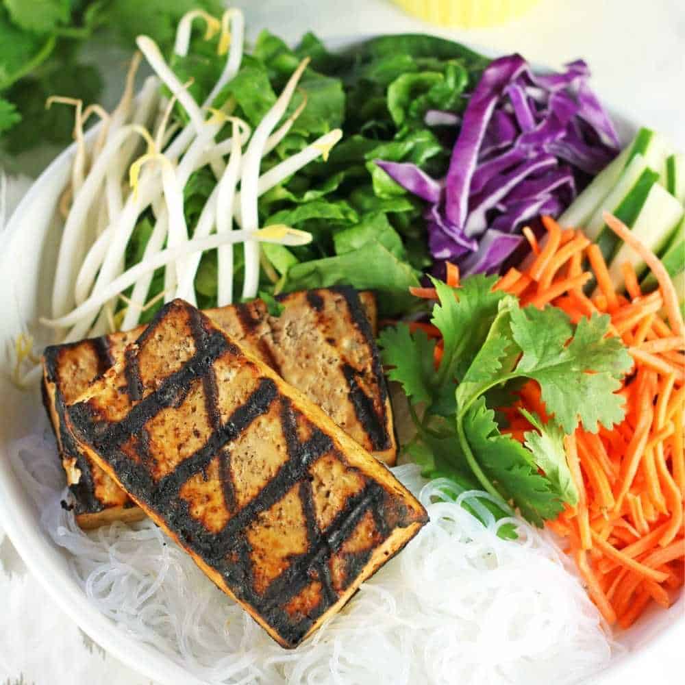 Vietnamese Noodle Bowls with Tofu - V Nutrition and Wellness