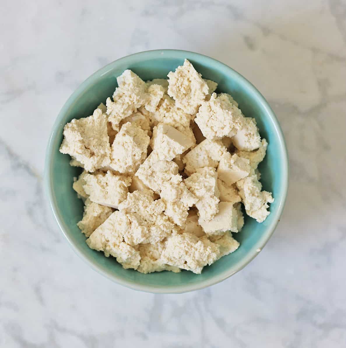 crumbled tofu