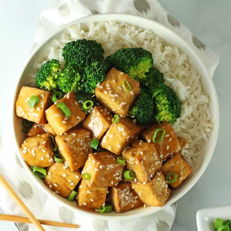 Tofu in Chili Garlic Sauce Vegan Spicy Chili Garlic Tofu Recipe