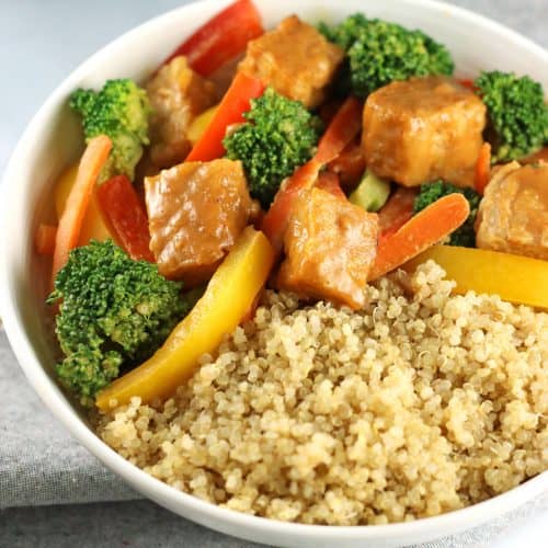 Easy Vegan Tempeh Stir Fry VNutrition