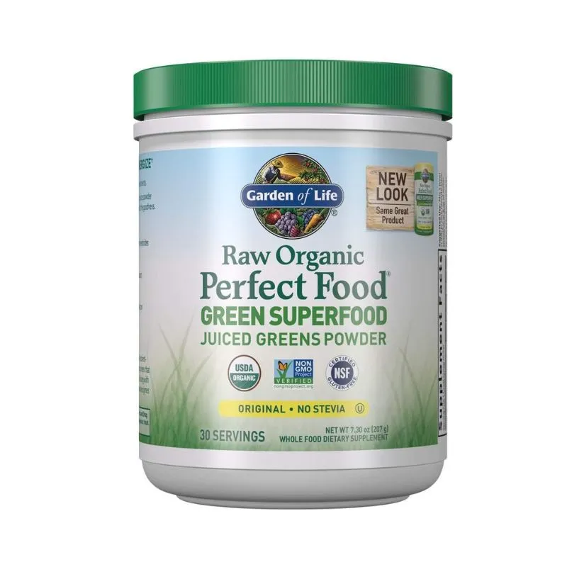 RAW ORGANIC PERFECT FOOD GREEN SUPERFOOD ORIGINAL POWDER BY GARDEN OF LIFE