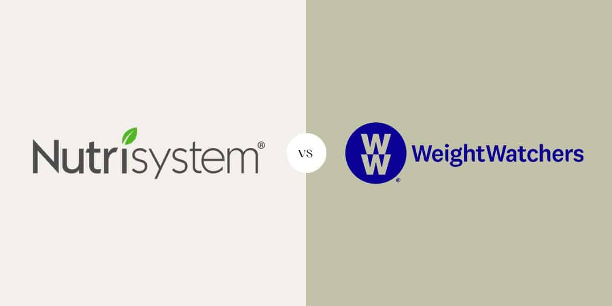 Nutrisystem Vs Weight Watchers Weight Loss Programs
