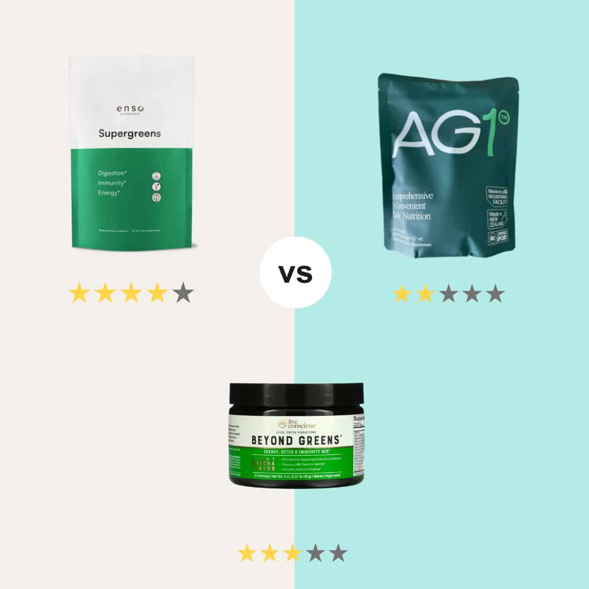 Beyond Greens vs Athletic Greens vs Ensō Supergreens Which is Best?