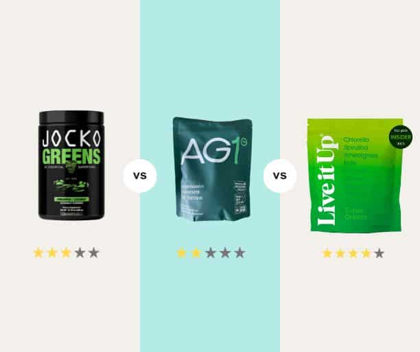 Jocko Greens vs. Athletic Greens vs. Live it Up Super Greens Featured Image